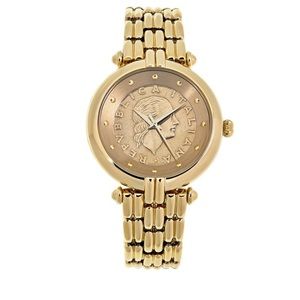 Italian coin stainless steal watch